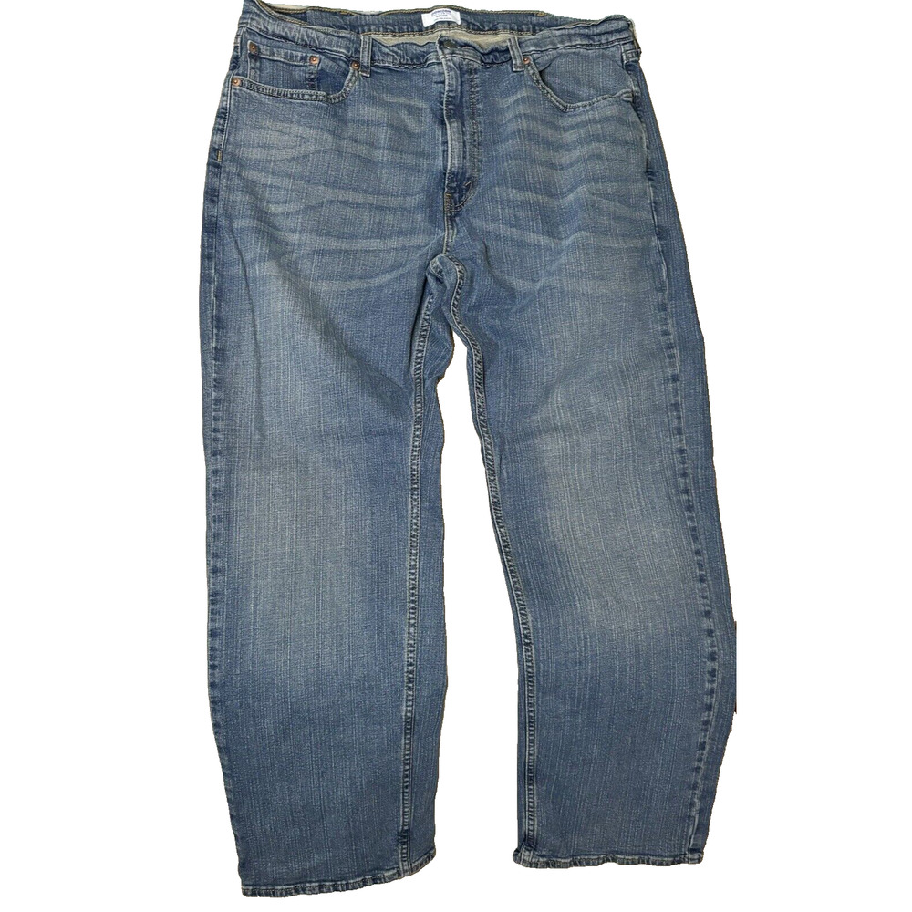 Denizen from Levi's 285 Relaxed Jeans, Men's Size 40X32, Blue Denim